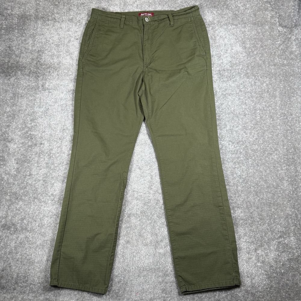 Rustic Dime Pants Men's 34x30 Olive Green Ripstop Workwear Chino